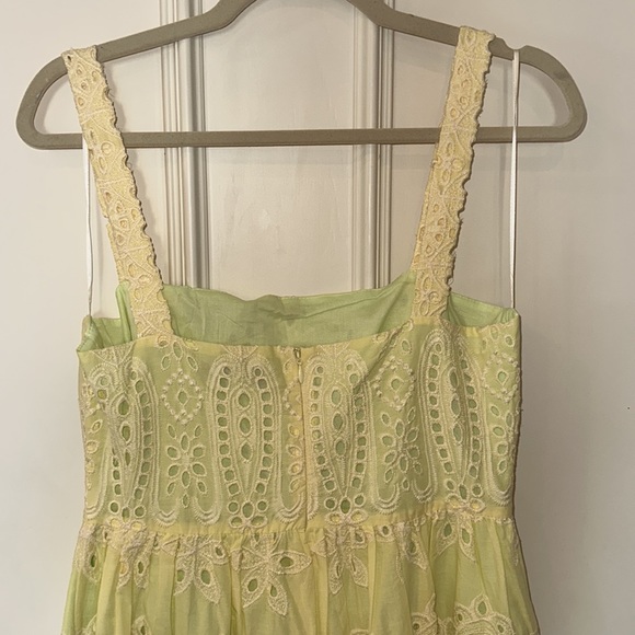 BORGO DE NOR
NINET BRODERIE ANGLAISE MAXI DRESS IN YELLOW size 6 US - Picture 8 of 13